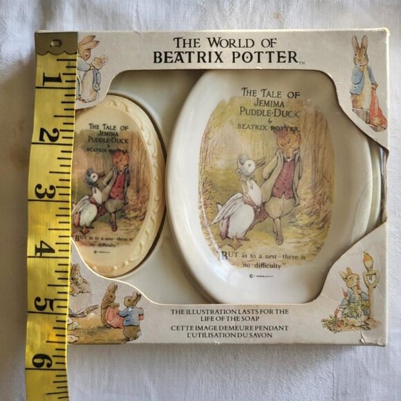 Beatrix Potter Soap Dish & Soap - The Tale of Jemima Puddle-Duck - Picture 8 of 9